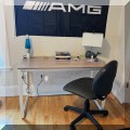 F36. Desk and chair. 